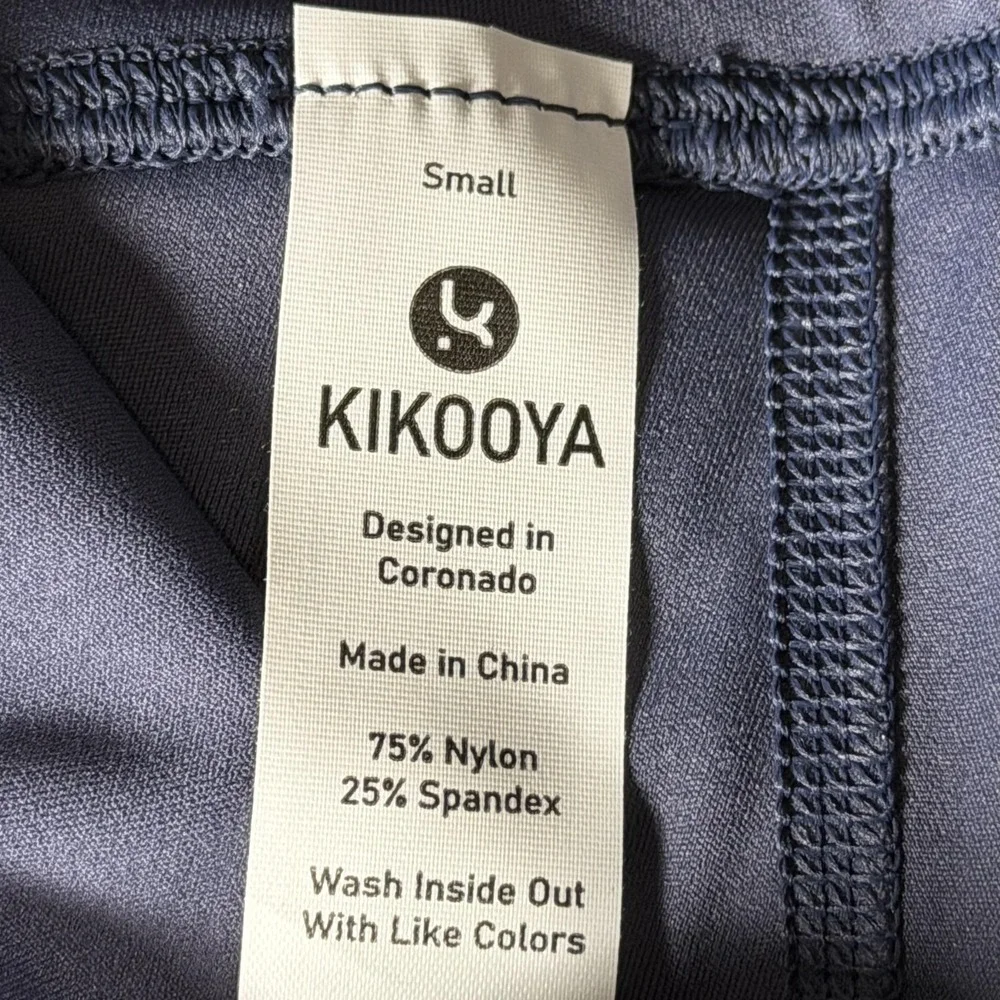 Kikooya Ikon Outfit Womens Small Navy Blue Sports Bra Leggings Matching Set
